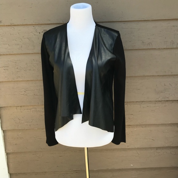 Calvin Klein Jackets & Blazers - Calvin Klein faux leather draped jacket